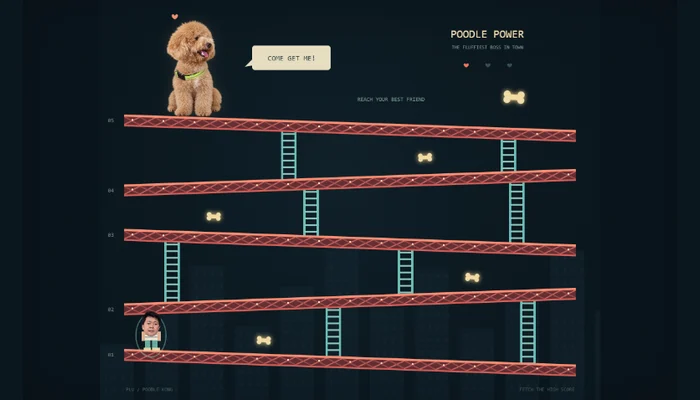 Gameplay from PLV Poodle Kong